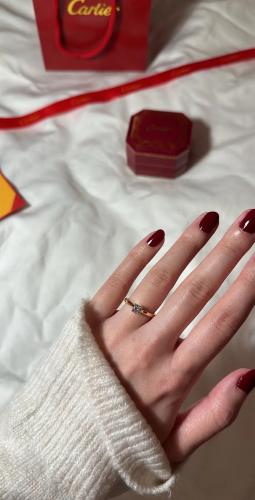 خاتم كارتير ناعم ذهبي