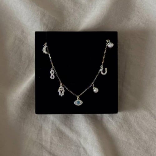 تشوكر سواروفسكي فضي