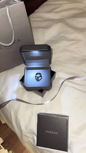 خاتم مسيكا فضي