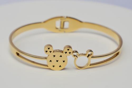 سوار بتصميم ديزني مطلي بالذهبي