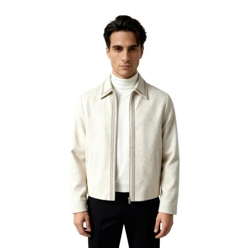 Embroidered Jacket - Off White