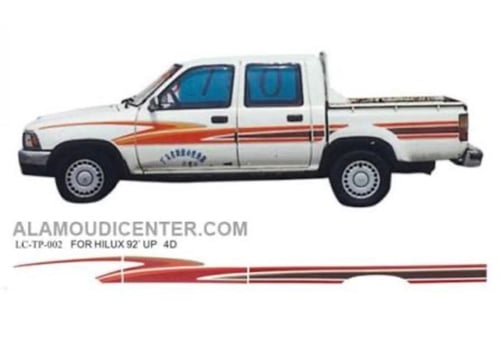 Hilux line, model 92, two-wheel drive, local