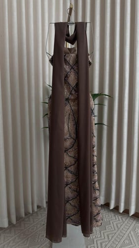 فستان سهره فخم مطرز