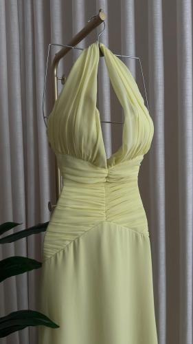 فستان ليموني انيق