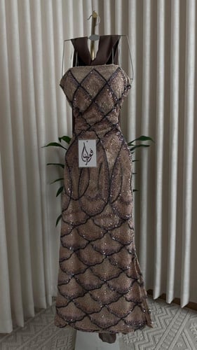 فستان سهره فخم مطرز