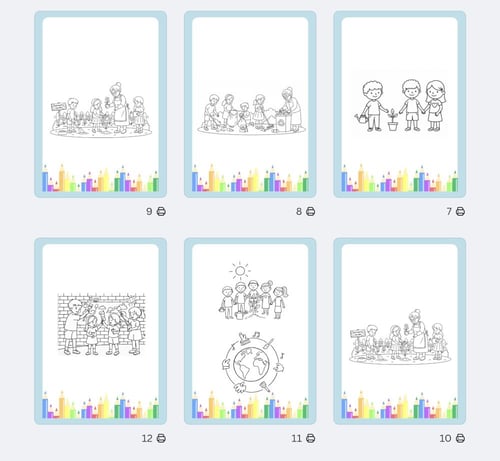 صفحات تلوين اليوم العالمي للتطوع