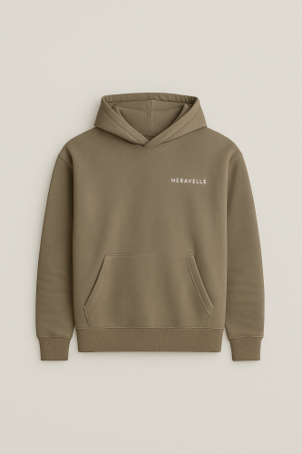 Hoodie Dark beige
