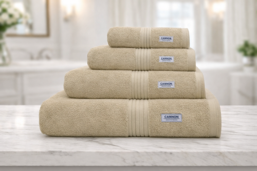 Cotton towels, Canon brand – yellow color