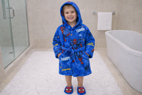 Children's Disney cotton robe in blue