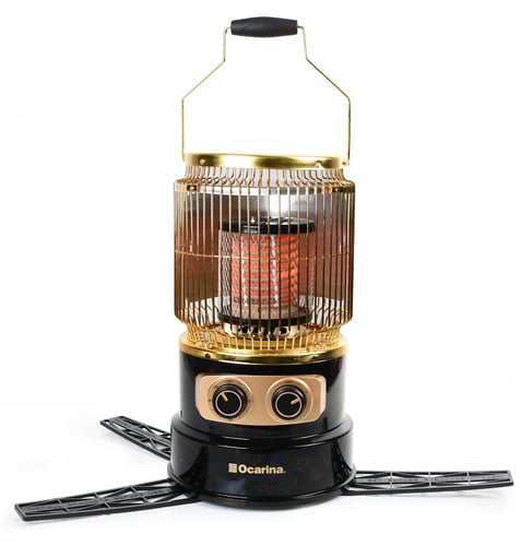 دفاية اوكارينا مدورة ذهبية مع مؤقت