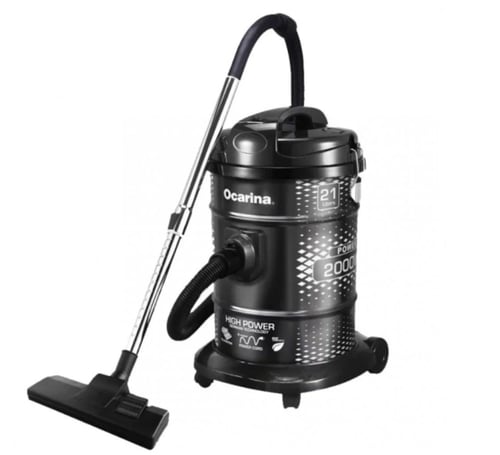 مكنسة كهربائية برميل 21 لتر اوكارينا لون أسود