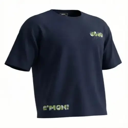 تيشرت قطني رجالي باللون الكحلي