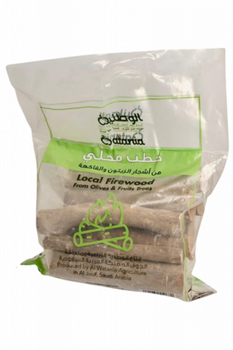 حطب محلي الوطنية من أشجار الزيتون والفاكهة 5 كجم