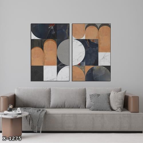 لوحة قطعتين بتصميم مودرن