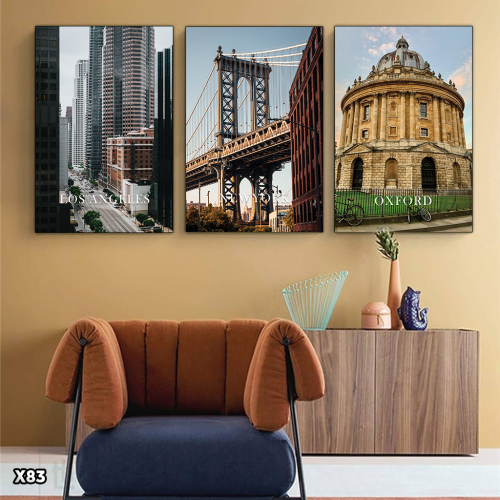 لوحة 3 قطع مدينة