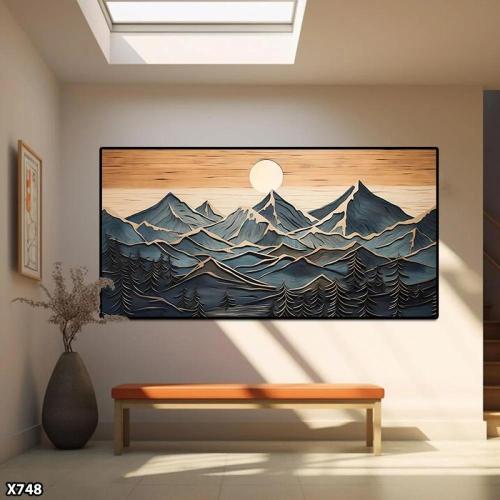 لوحة كانفس رسم تجريدي