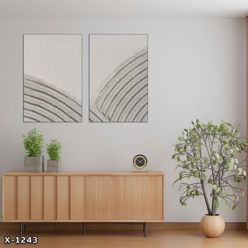 لوحة قطعتين بتصميم مودرن
