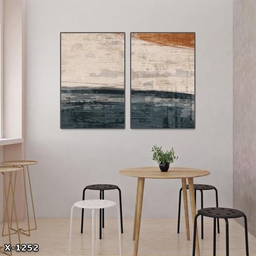 لوحة قطعتين بتصميم مودرن