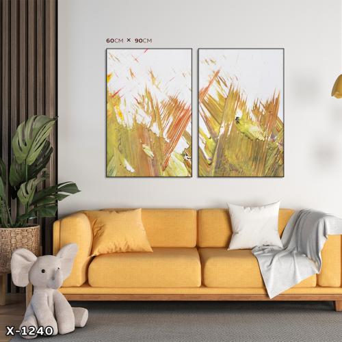 لوحة قطعتين بتصميم مودرن