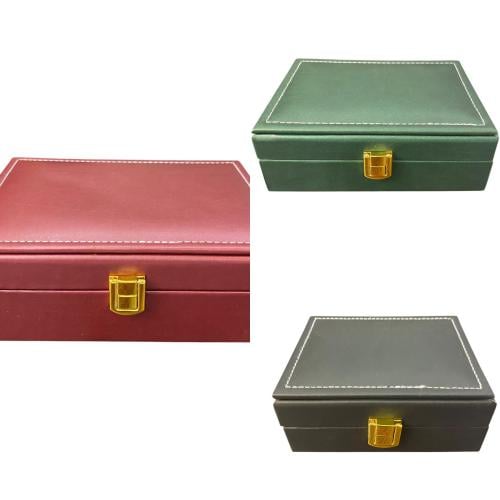 علب جلد فلات سادة متعددة الألوان