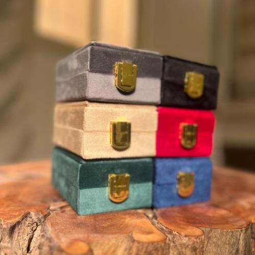 علبة مخمل فرنسي لربع تولة متعدد الإستخدام