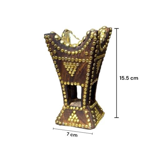 مبخرة حائلية من خشب الأثل حجم صغير ( قمور عادية)