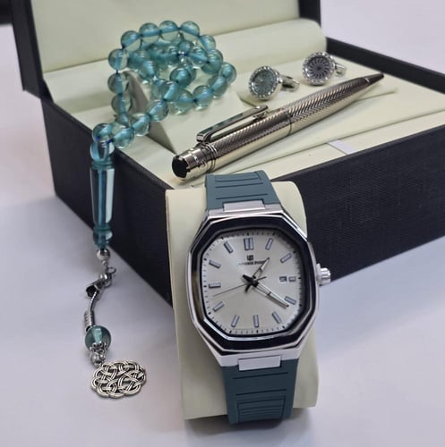 طقم هدية رجالي مع حفر الاسم