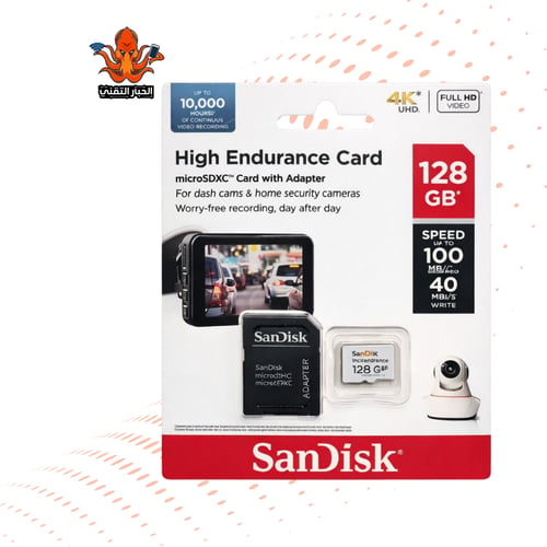 بطاقة ذاكرة ساندسك مايكرو 128جيجا 4K كاميرا SanDis...