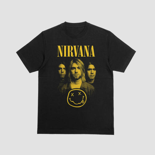 Nirvana Grunge Icons – Retro 90s Trio & Smiley