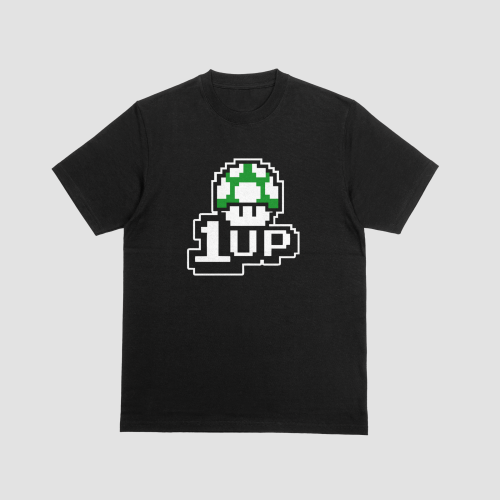 8-Bit 1-Up Mushroom: Pixel Power – Retro Gaming Ex...