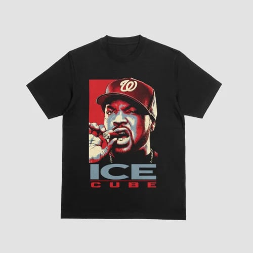 Ice Cube Cigar Smoking Shepard Fairey Hope Style G...