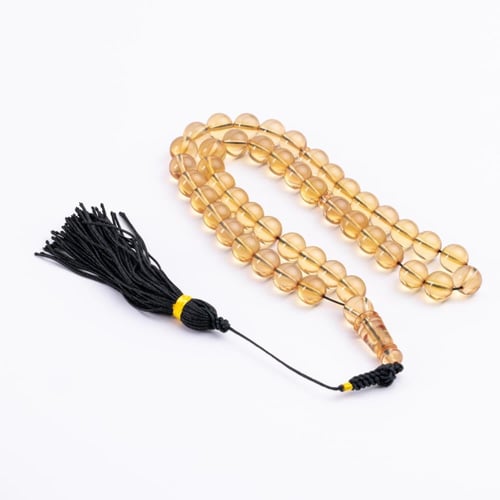 سبحة زعفران شفاف