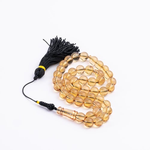 سبحة زعفران شفاف