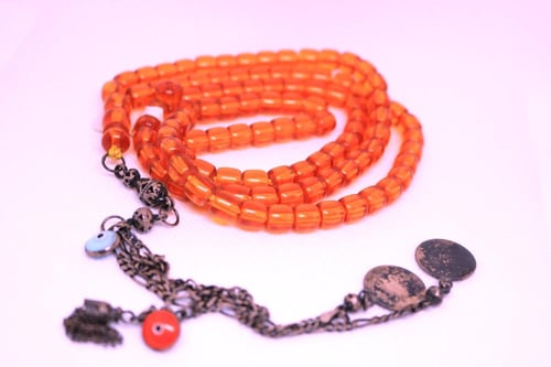 سندلوس انتيك الماني كركوشة فضة 99 خرزة