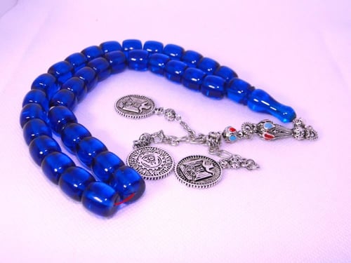 فاتوران ازرق شفاف كركوشة معدن