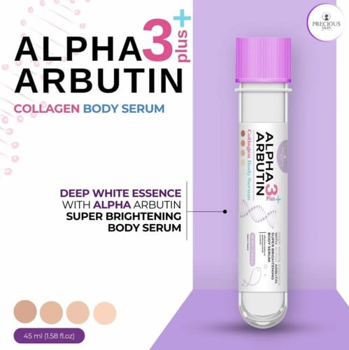 ألفا أربوتين سيروم الجسم المعزز الأبيض بالكولاجين...