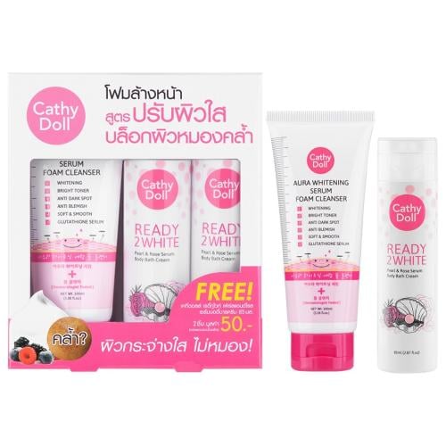 كاثي دول رغوة سيروم سعة 100 مل + كريم استحمام للجس...
