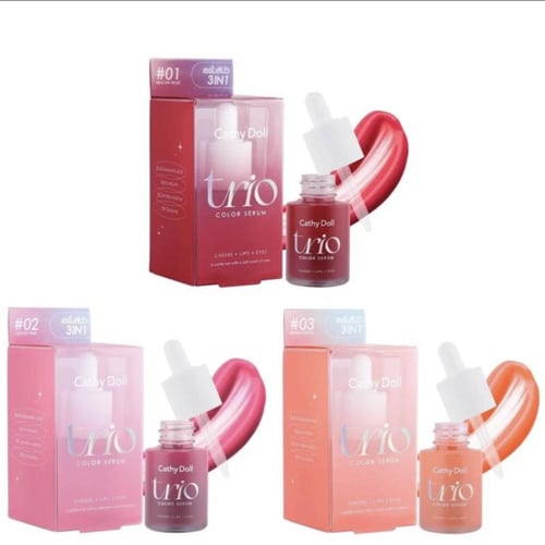 Cathy Doll Trio Color Serum #01 – Healthy Rose سير...