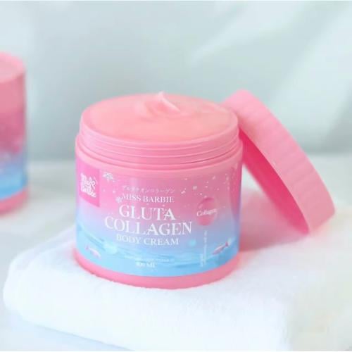مس باربي كريم الجسم جلوتا كولاجين 500 جرام Miss Ba...
