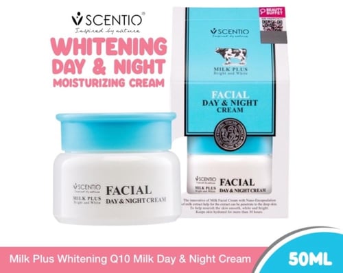 كريم الوجه الليلي والنهاري - Scentio Milk Plus Bri...