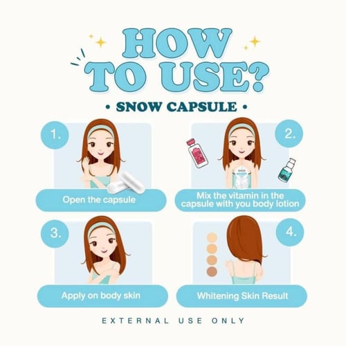 سنو كبسولات بودرة من جلوتا فروزن 30 كبسولة (غير مخ...