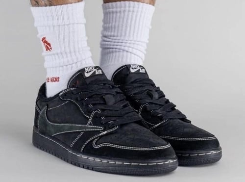 Travis Scott x AJ1 Low ( Black / phantom)