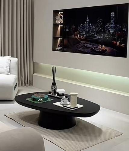 طاوله ضيافه خشب مطفي - خشب سويدي