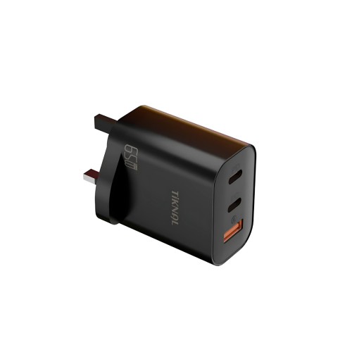 شاحن جداري تكنال 65 واط - بمنافذ 2 Type-C و USB