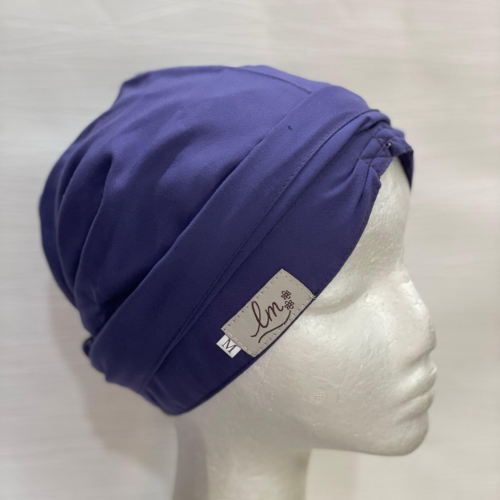 القبعه المبطنه - لون نيلي