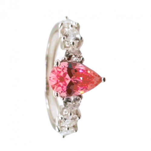 خاتم فضة خالصة 925 مطلية روديوم قطع الماس