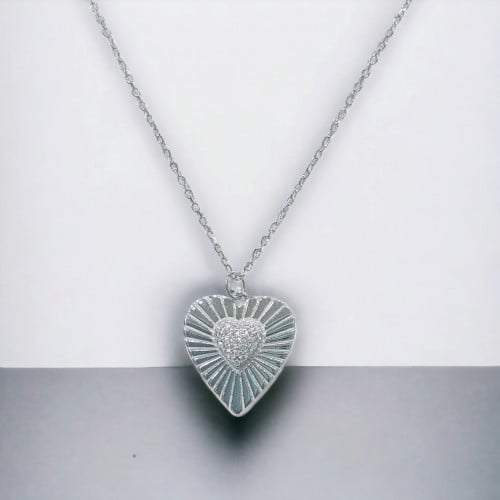 تعليقة فضة عيار 925 مطلية قطع الماس