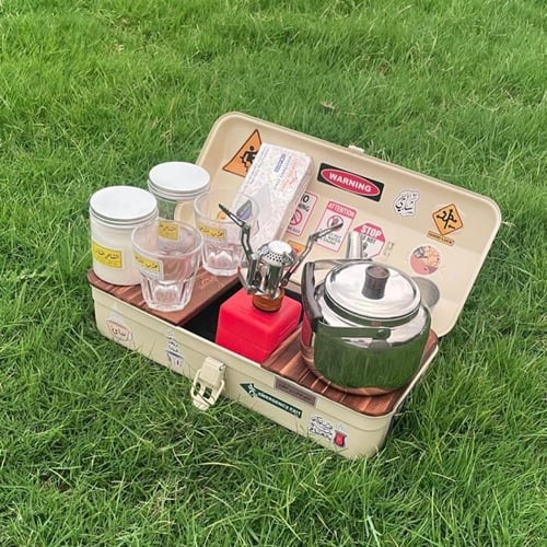 عزبة شاهي صندوق حديد( ابيض )