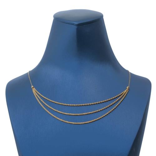 عقد مبروم تربل ذهب عيار 21