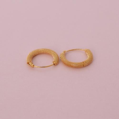 حلق ذهب عيار 21 - AB98